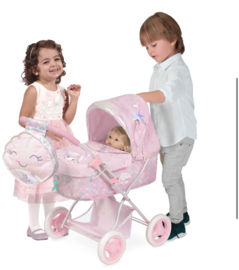 Spaanse poppenwagen  middel incl tas mermaid