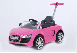 Audi met duwstang roze