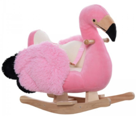 Luxe hobbel flamingo met gordel