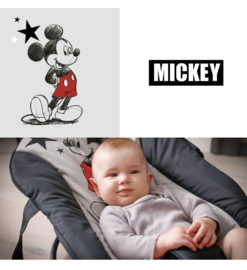 mickey zwart wit mouse baby wipstoel Zwart wit