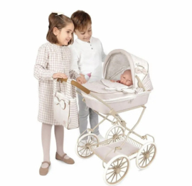 Spaanse poppenwagen xl  81 cm 2024 limited creme rosé