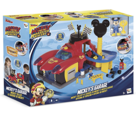 Mickey mouse garage incl Mickey en 2 auto’s