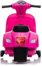 Vespa roze 6v met rugleuning