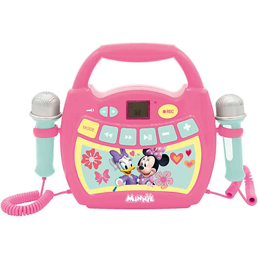 Vertrouwelijk voorbeeld slaaf Minnie mouse Radio cd speler met 2 microfoons | Disney speelgoed meisjes |  Www.babyperfect.nl