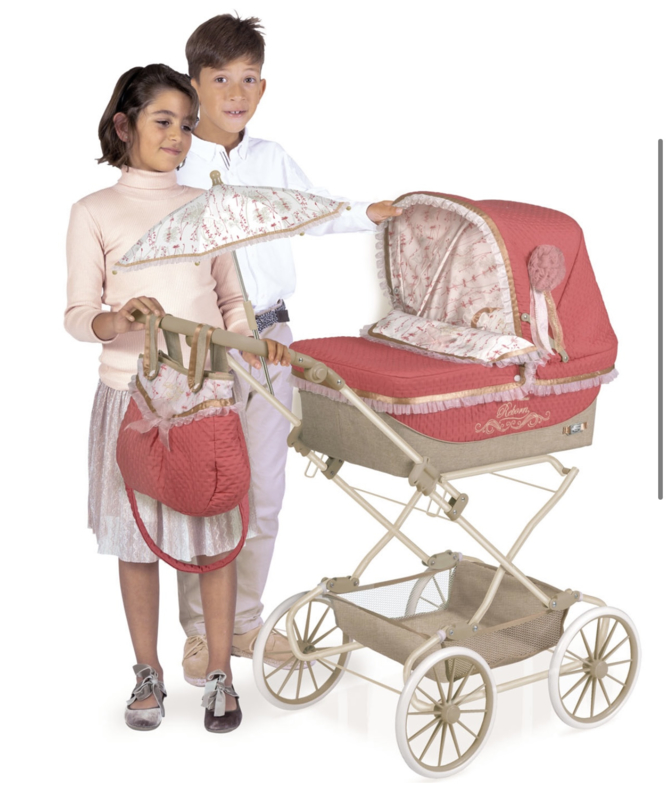 geluid Italiaans poort Spaanse xxl luxe 90 cm poppenwagen roze 2018-2019 ( verstelbaar ) | Poppen,  poppenwagens en poppen accessoires | Www.babyperfect.nl
