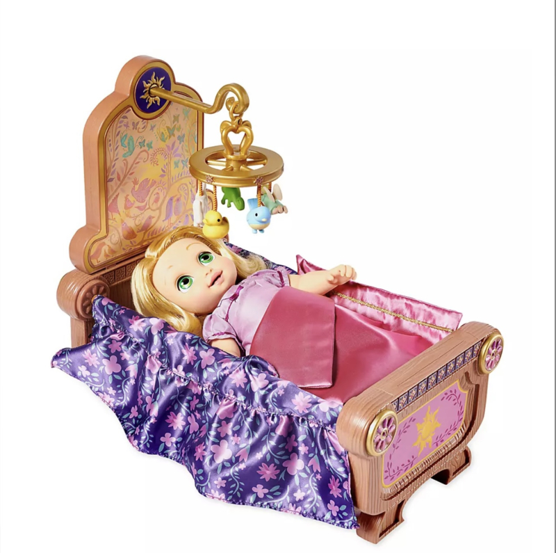 Baby Rapunzel  30 cm in wiegje limited ed