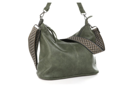 Dark green schoudertas Elvy