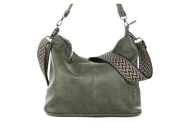 Dark green schoudertas Elvy