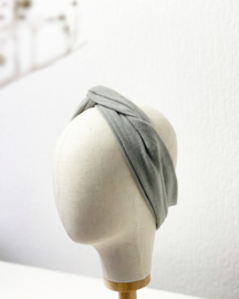 Hair bandeau ‘Linen grey’