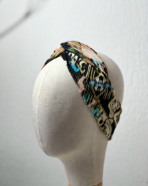 Hair bandeau ‘Leopard aztec’