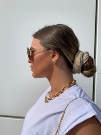 Scrunchie 'beige rib’