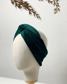 Hair bandeau ‘Dark green’