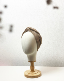 Hair bandeau ‘Taupe velvet’