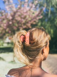 Hair claw ‘marmer pink’