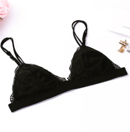 BLACK BEAUTY LACE BRA