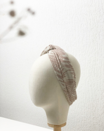 Hair bandeau ‘Pink Palm’