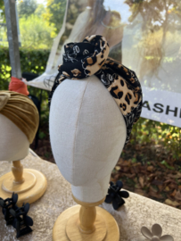 Hair bandeau ‘ Black Leo ’