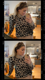 Hair bandeau ‘ Dark Leopard’