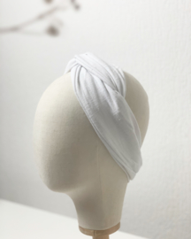 Hair bandeau ‘Linen white’