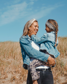 TWINNING MOM + KID ‘beige linen leo’