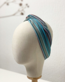 Hair bandeau ‘ Blue stripes’
