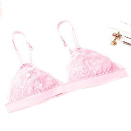 LACE BRA LIGHT PINK