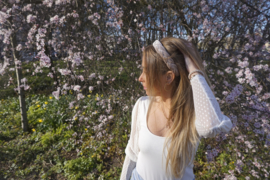 Hair braid ‘light pink’