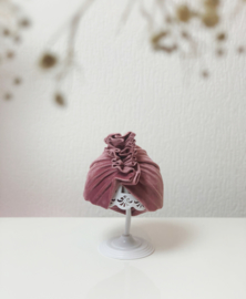 Mini-Turban ruffle ‘pink’