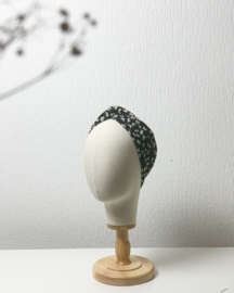 Hair bandeau ‘Black leopard’