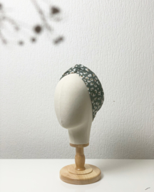 Hair bandeau ‘Green leopard’