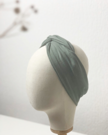 Hair bandeau ‘Linen green’