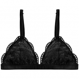 BLACK BEAUTY LACE BRA