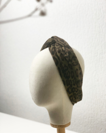 Hair bandeau ‘ Dark Leopard’