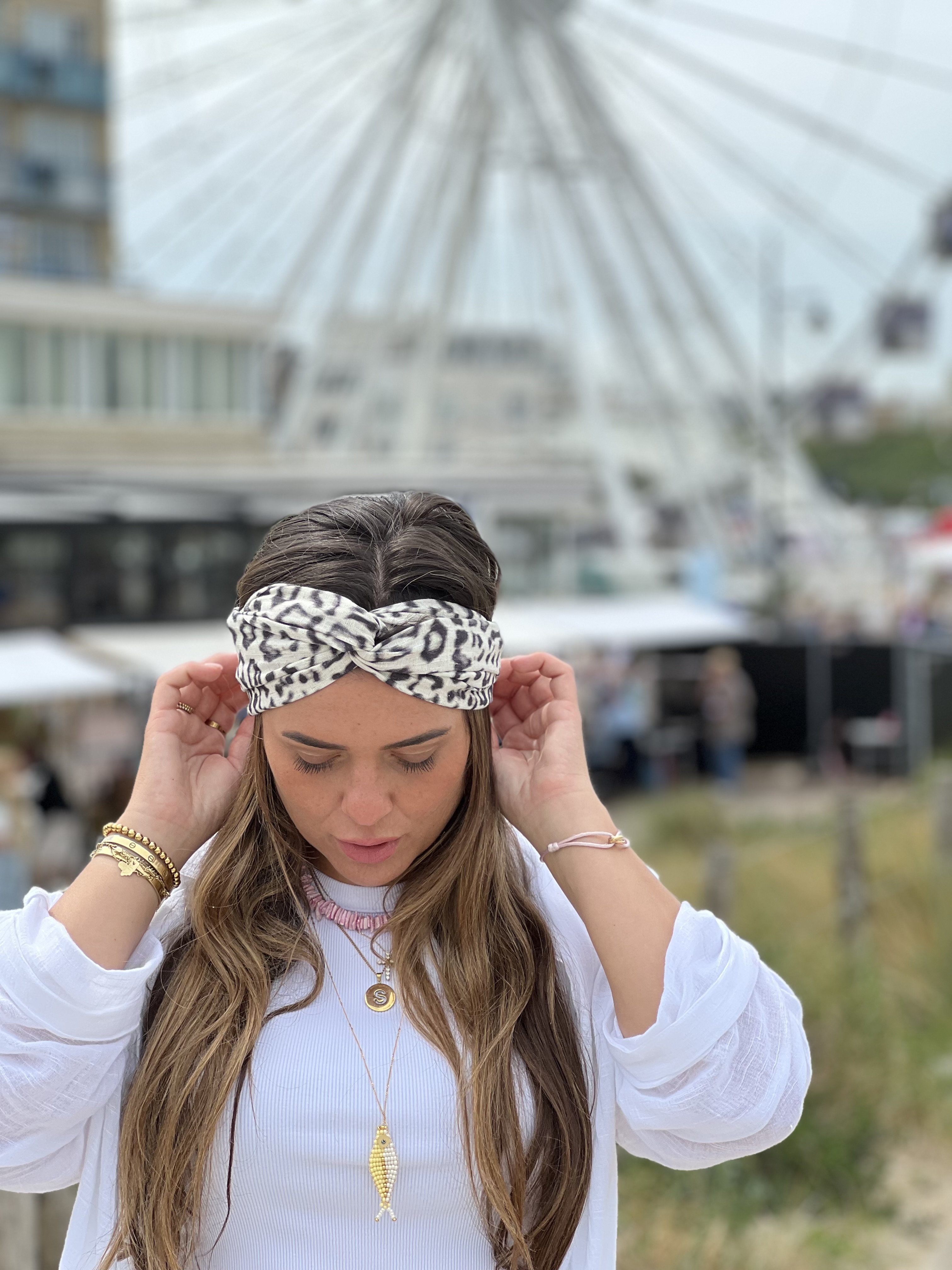 Hair bandeau ‘ Wild life summer panther’