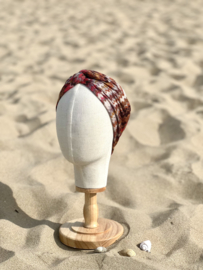 Hair bandeau ‘ Beachy zigzag brown’