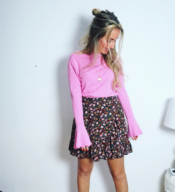 PINK FLOWER SKIRT