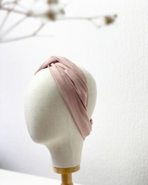 Hair bandeau ‘Linen pink’