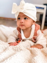 Mini-Turban bow ‘white’