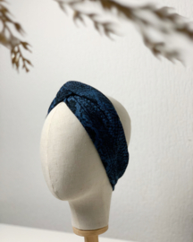 Hair bandeau ‘Dark blue snake ’