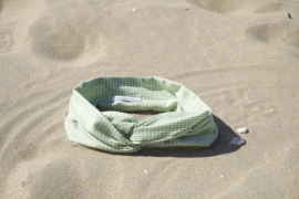 Hair bandeau ‘Green diamond’