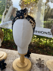 Hair bandeau ‘ Black Leo ’
