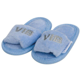 VIB Baby Slippers Blauw / Zilver