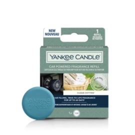 Yankee Candle Car Powered Fragrance Diffuser Clean Cotton Refill