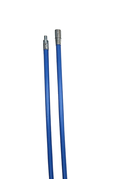 Versatile schoorsteenveegstok 120 cm lang - Blauw
