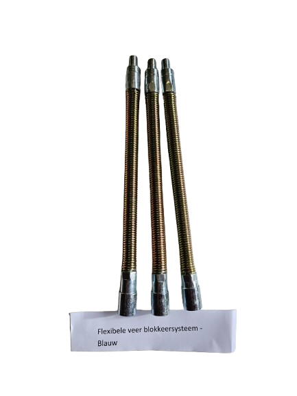 Schoorsteenveegset - 5 meter, staalborstel, klik-blokkeersysteem - Groen