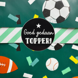 Stickers 'Goed gedaan Topper!' 20 stuks