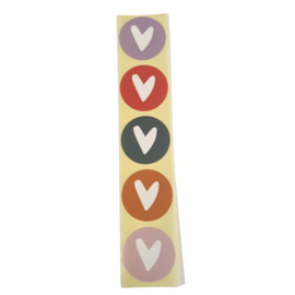 Stickers 'Hartjes' 20 stuks