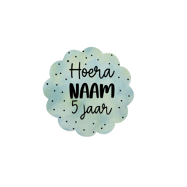 Sticker Bloem  - gepersonaliseerd
