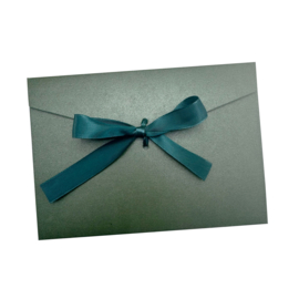 Envelop met strik "groen"