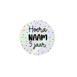 Sticker Rond Holografisch  - gepersonaliseerd